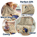 Turn Back The Clock - Gift For Couples, Husband, Wife, Family - Personalized Fleece Blanket