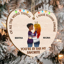 De toutes les choses étranges - Cadeau d'anniversaire, de Noël pour couples, mari, femme - Décoration en bois personnalisée