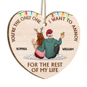 You're The Only One - Christmas Gift For Couples, Husband, Wife - Personalized Custom Shaped Wooden Ornament