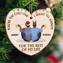 You're The Only One - Christmas Gift For Couples, Husband, Wife - Personalized Custom Shaped Wooden Ornament