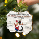 It's Not What We Have - Christmas Gifts For Besties, Best Friends - Personalized Medallion Wooden Ornament
