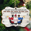 It's Not What We Have - Christmas Gifts For Besties, Best Friends - Personalized Medallion Wooden Ornament