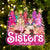 Sisters Forever Cartoon - Christmas Gifts For Sisters, Besties - Personalized Cutout Acrylic Ornament