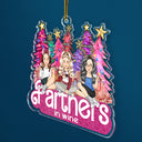 Sisters Forever Cartoon - Christmas Gifts For Sisters, Besties - Personalized Cutout Acrylic Ornament