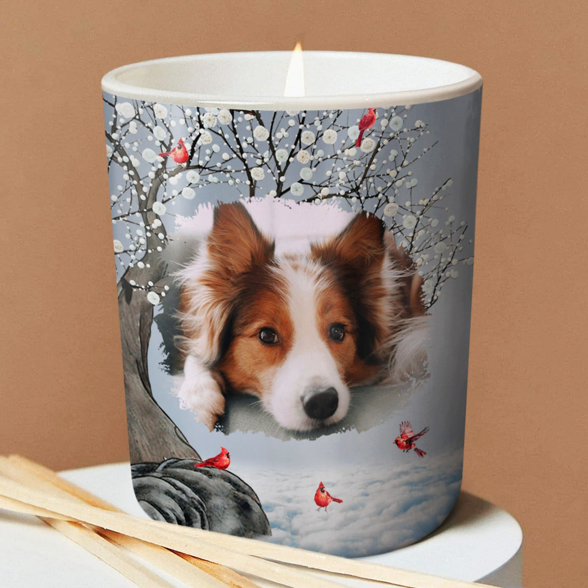 Custom Photo Continue To Light Up The World - Memorial Gift For Family, Friends, Siblings - Personalized Scented Candle With Wooden Lid