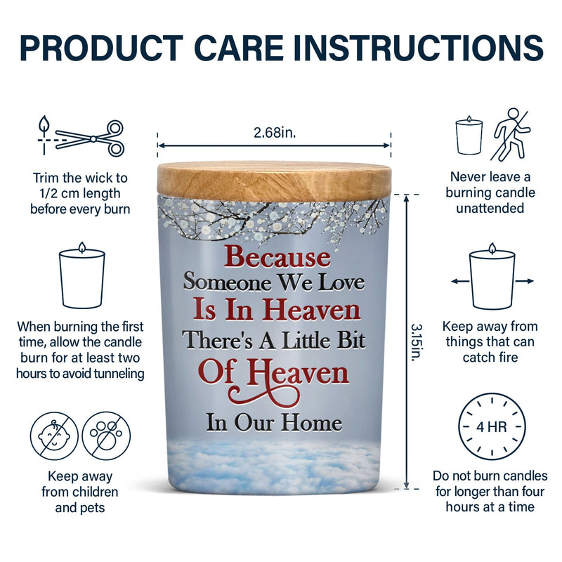 Custom Photo Continue To Light Up The World - Memorial Gift For Family, Friends, Siblings - Personalized Scented Candle With Wooden Lid