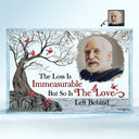 Custom Photo The Loss Is Immeasurable - Memorial Gift For Family, Friends, Siblings, Dog Lovers, Cat Lovers - Personalized Rectangle Shaped Acrylic Plaque