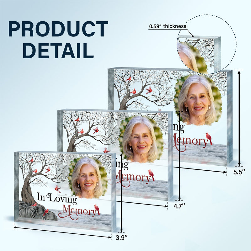 Custom Photo The Loss Is Immeasurable - Memorial Gift For Family, Friends, Siblings, Dog Lovers, Cat Lovers - Personalized Rectangle Shaped Acrylic Plaque