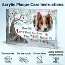 Custom Photo The Loss Is Immeasurable - Memorial Gift For Family, Friends, Siblings, Dog Lovers, Cat Lovers - Personalized Rectangle Shaped Acrylic Plaque