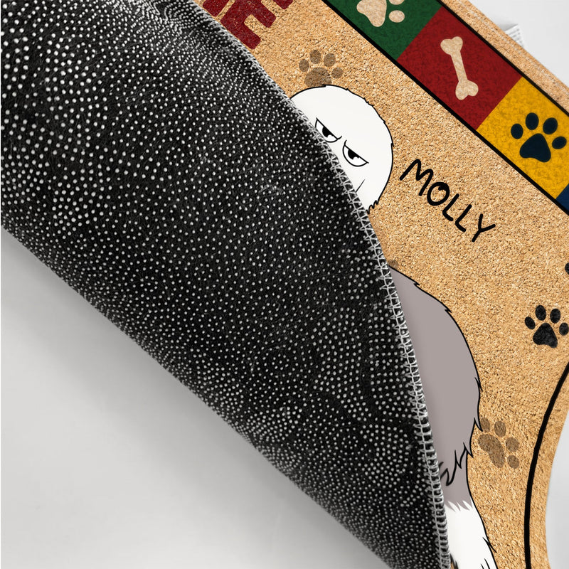 The Humans Just Live Here With Us - Gift For Dog Lovers, Cat Lovers - Personalized Doormat