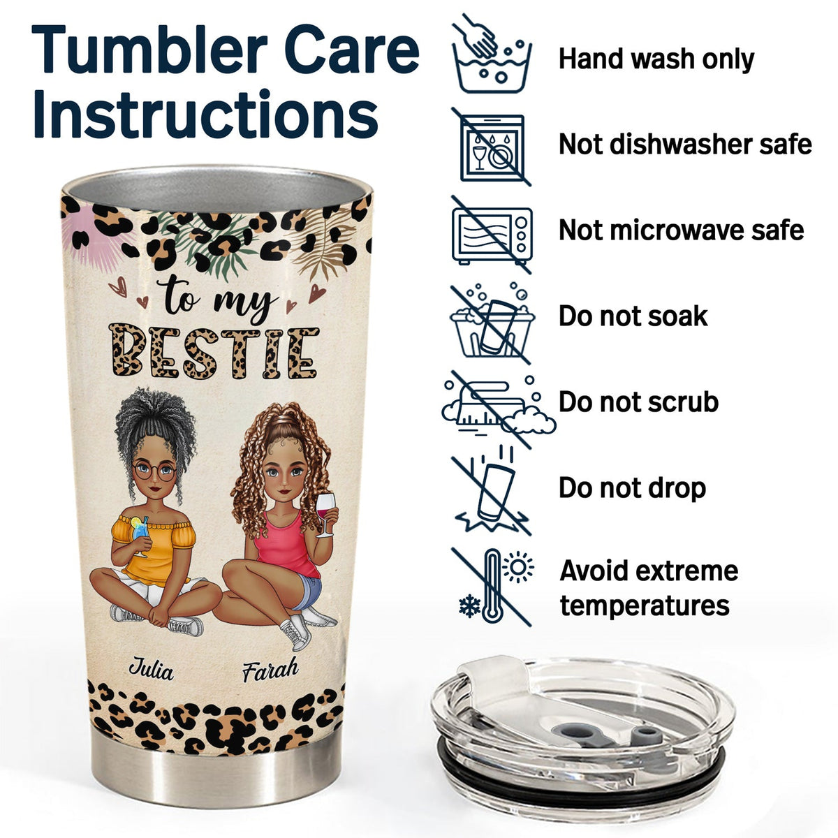 You Will Always Be The Sister Of My Soul - Gift For Besties, Best Friends - Personalized Tumbler