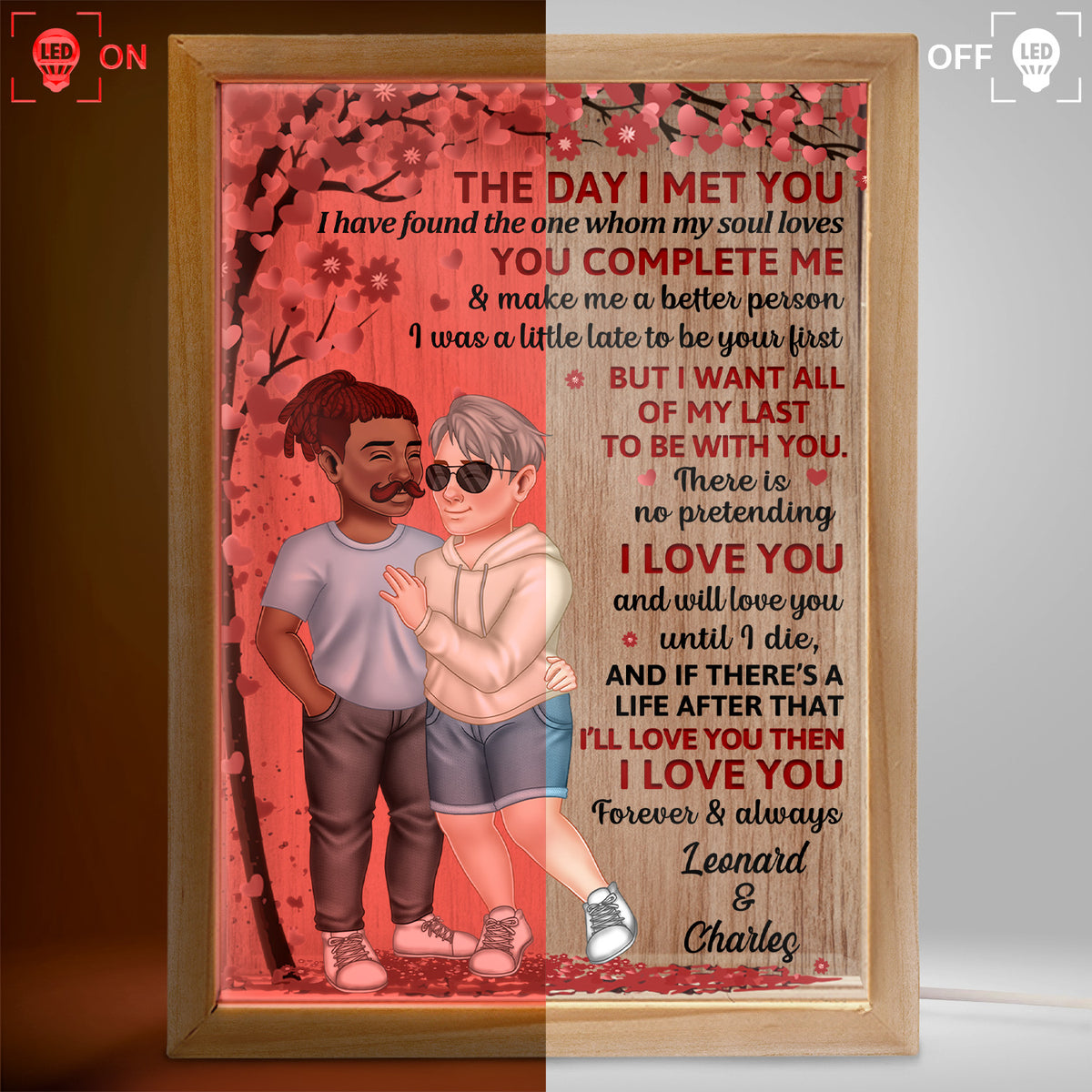 Line Art Photo Frame – Anniversary/Birthday Gift for Wife/Husband - Zoci  Voci