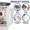 C'est juste que tu es toujours sexy - Cadeau pour couples - Gobelet personnalisé de 113 ml avec paille