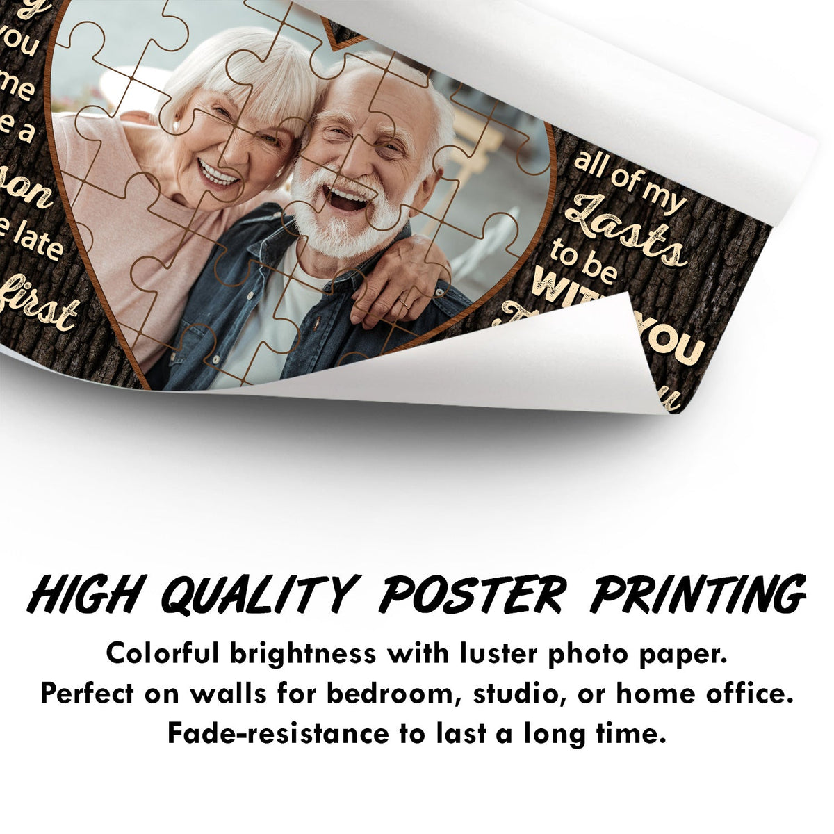 Custom Photo You Are My Missing Piece - Anniversary Gift For Couples - Personalized Poster