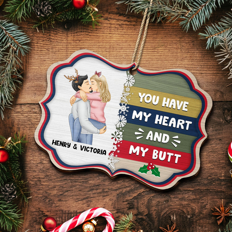You're The Only One I Want To Annoy - Christmas, Birthday, Anniversary Gift For Couple, Spouse, Husband, Wife - Personalized Medallion Wooden Ornament