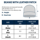 Dog Lovers Protected By - Gift For Baby - Personalized Beanie With Leather Patch