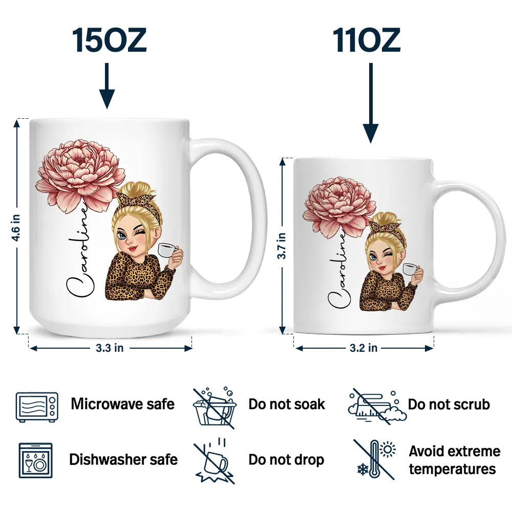 Birth Month Flowers Woman Bloom Where You're Planted - Personalized Mug