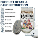 Turban Besties For Life Because Of You I Laugh A Little Harder - Personalized Mason Jar Light