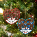 Family, Gift For Grandparents, Gift For Grandma, Gift For Grandpa - Papa Nana Snowman Christmas Grandparents - Personalized Custom Shaped Wooden Ornament