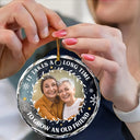 Gift For Bestie, Gifts For Colleagues - Custom Photo It Takes A Long Time To Grow An Old Friend Christmas - Personalized Circle Glass Ornament