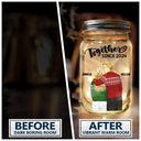 Gift For Couples - Forehead Kissing Couple Our Memories Are Countless Our Love Is Endless - Personalized Mason Jar Light