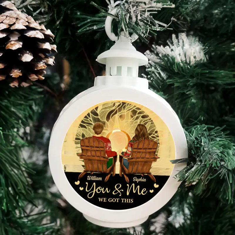 Gift For Couples - You And Me We Got This Back Couple - Personalized Candlelight Lantern Ornament