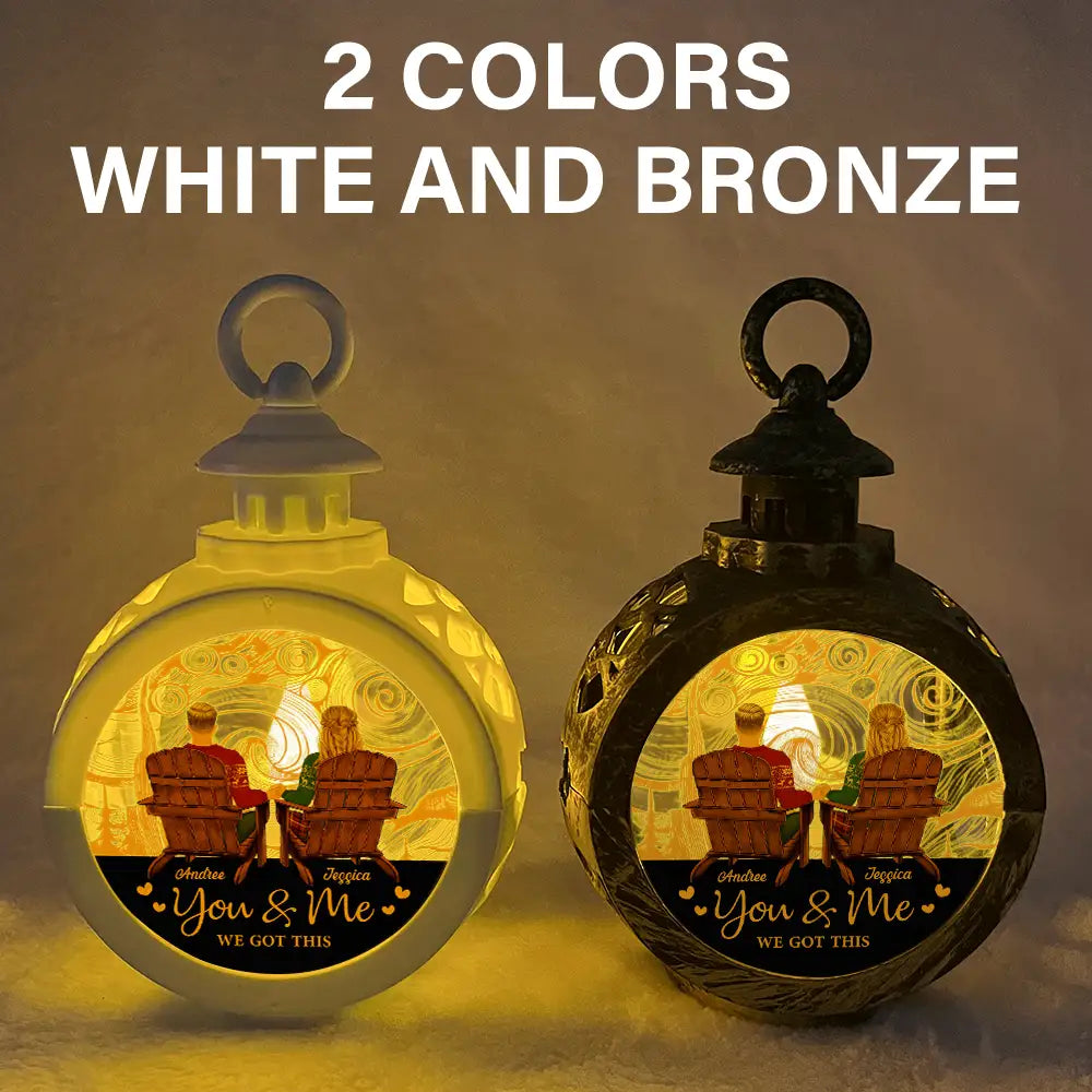 Gift For Couples - You And Me We Got This Back Couple - Personalized Candlelight Lantern Ornament