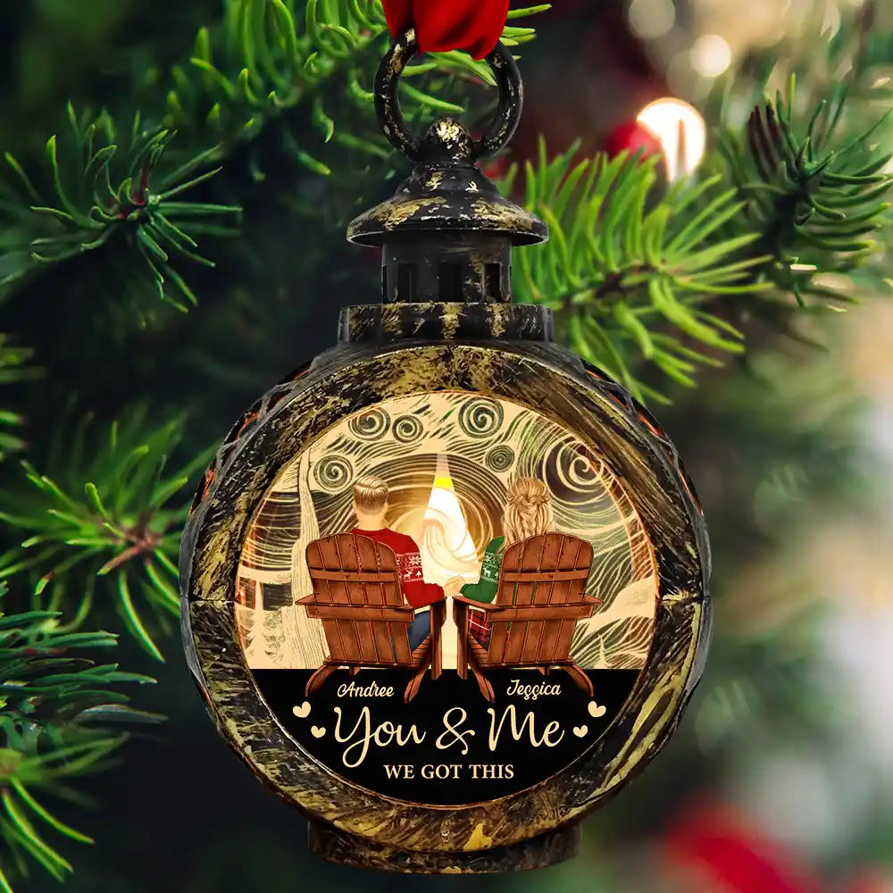 Gift For Couples - You And Me We Got This Back Couple - Personalized Candlelight Lantern Ornament