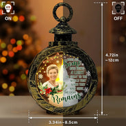 Memorial, Family - Custom Photo Light Of Those Who Are Watching Today From Heaven - Personalized Candlelight Lantern Ornament