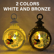 Memorial, Family - Custom Photo Light Of Those Who Are Watching Today From Heaven - Personalized Candlelight Lantern Ornament