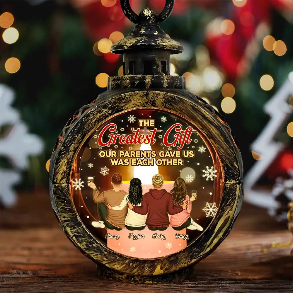 Sibling Cousin The Greatest Gift Our Parents Gave Us - Personalized Candlelight Lantern Ornament
