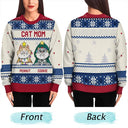 Pet Lovers - Christmas Funny Cat Mom Pet Lover Dog Person - Personalized Unisex Ugly Sweater