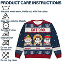 Pet Lovers - Christmas Funny Cat Mom Pet Lover Dog Person - Personalized Unisex Ugly Sweater