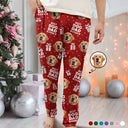 Pet Lovers - Custom Photo Christmas Gift Best Dog Cat Dad Mom Ever - Personalized Pajama Pants