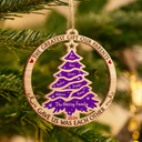 Family - Christmas Tree Family Where Life Begins And Love Never Ends - Personalized Custom Shaped Wooden Ornament
