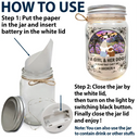 Dog Lovers, Cat Lovers, Pet Lovers, Dog Mom - Flower Field A Girl And Her Dog And Cat - Personalized Mason Jar Light