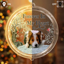 Memorial - Custom Photo Memorial Although You Cannot See Me - Personalized LED Pendant Light