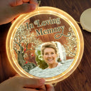 Memorial - Custom Photo Memorial Although You Cannot See Me - Personalized LED Pendant Light