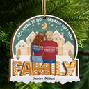 Family - There Is No Greater Gift Than Sisters Family Besties - Personalized 2-Layered Wooden Ornament