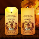 Family - Custom Photo Your Light Always Shine In My Heart - Personalized Flameless LED Candle