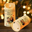 Gift For Couples, Gift For Husband, Gift For Wife, Gift For Boyfriend, Gift For Girlfriend, Anniversary - Custom Photo In Case I Don't Say It Enough Couples - Personalized Flameless LED Candle