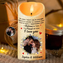 Gift For Couples, Gift For Husband, Gift For Wife, Gift For Boyfriend, Gift For Girlfriend, Anniversary - Custom Photo In Case I Don't Say It Enough Couples - Personalized Flameless LED Candle