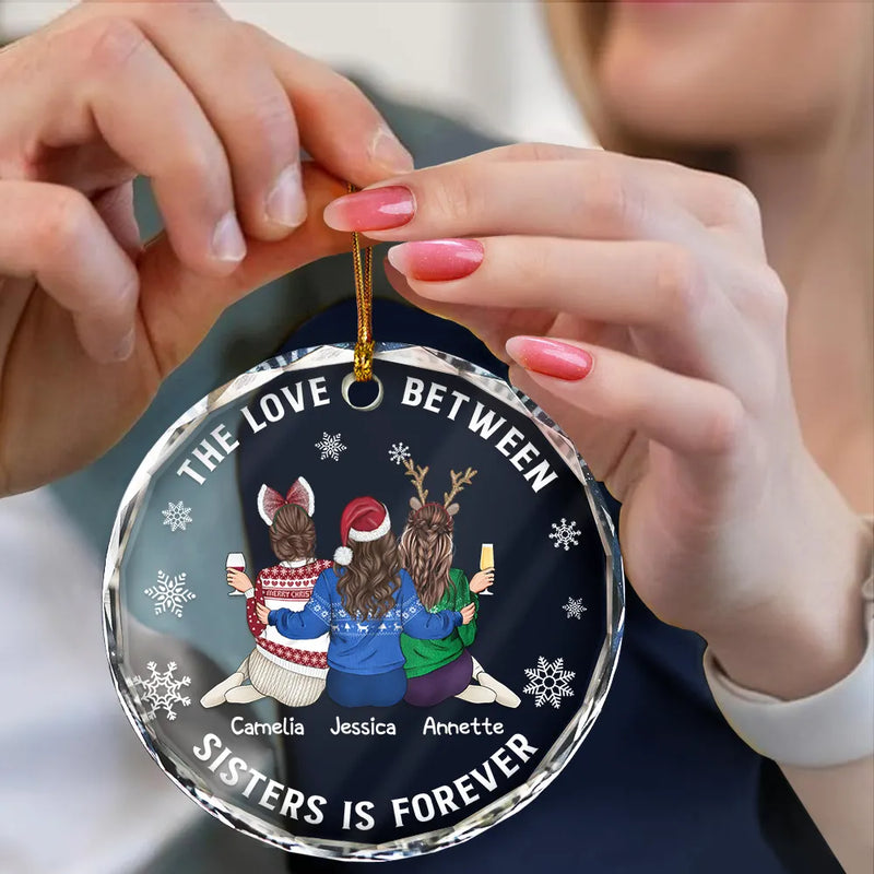 Le plus beau cadeau que nos parents nous ont offert, famille, sœurs, frères - Décoration en verre circulaire personnalisée 