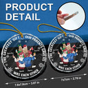 Gift For Sisters, Gift For Sibling, Family - The Greatest Gift Our Parents Gave Us Family Sisters Brothers - Personalized Circle Glass Ornament