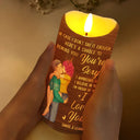 Gift For Couples, Gift For Husband, Gift For Wife, Gift For Boyfriend, Gift For Girlfriend, Anniversary - In Case I Don't Say It Enough Couples - Personalized Flameless LED Candle
