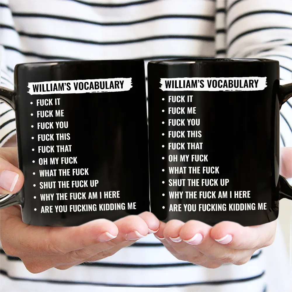 Gift For Bestie,Gifts For Colleagues,Funny - Funny Vocabulary At Work For Colleague And Bestie - Personalized Mug