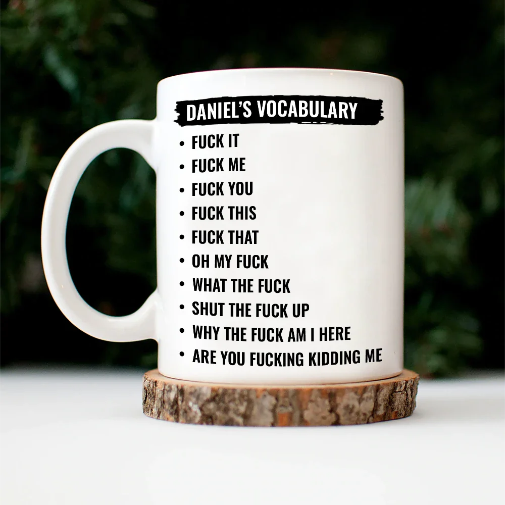 Gift For Bestie,Gifts For Colleagues,Funny - Funny Vocabulary At Work For Colleague And Bestie - Personalized Mug