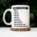 Gift For Bestie,Gifts For Colleagues,Funny - Funny Vocabulary At Work For Colleague And Bestie - Personalized Mug