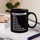 Gift For Bestie,Gifts For Colleagues,Funny - Funny Vocabulary At Work For Colleague And Bestie - Personalized Mug