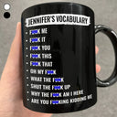 Gift For Bestie,Gifts For Colleagues,Funny - Funny Vocabulary At Work For Colleague And Bestie - Personalized Mug